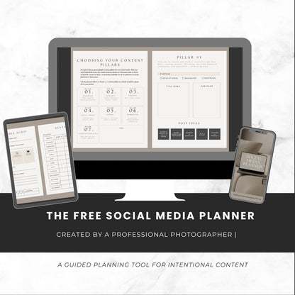 The Photography Mentor Social Media Planner