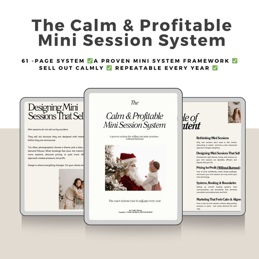 The Calm Profitable Mini Session System