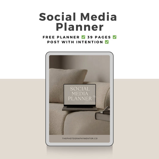 The Photography Mentor Social Media Planner